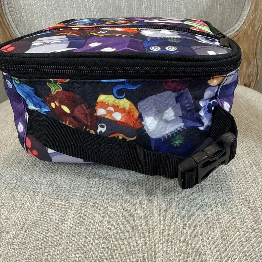 Blox Fruits Insulated Lunch Box Bag side mesh drink pocket school pre-k travel